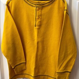 Lands End Boys Long Sleeve Shirt.  Size 5-6.  Gold